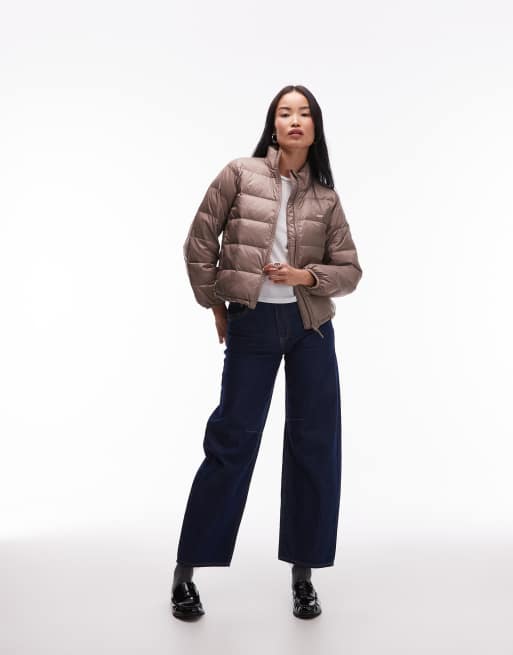 Levi's – Polly – Szarobrązowa łatwa do spakowania kurtka ocieplana, 2 z 4