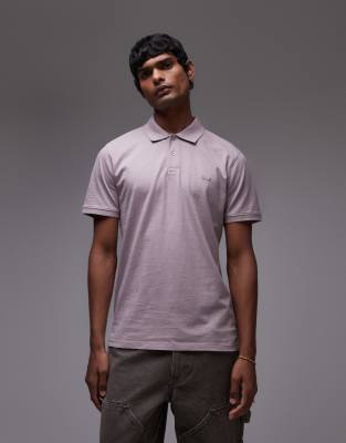 Levi's - Polo coupe slim en piqué à logo - Lilas - view 1