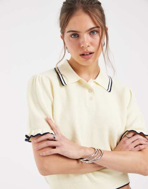 Levi's - polo de manga corta supersuave en amarillo - view 1