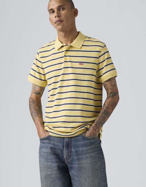 Levi's - Polo gialla a righe blu - view 1