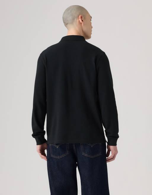 Levi's polo originale a maniche lunghe nero, 2 di 4