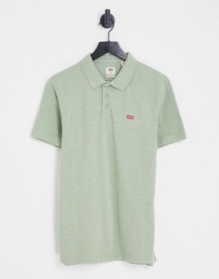 Levi's polo shirt in green with small logo
