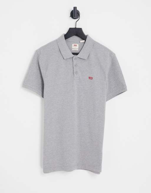 Levi s polo shirt in light grey with small logo ASOS