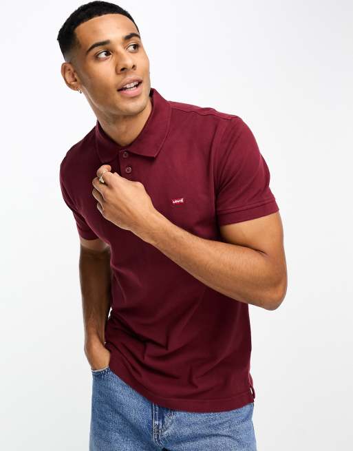 Levi's red polo clearance shirt