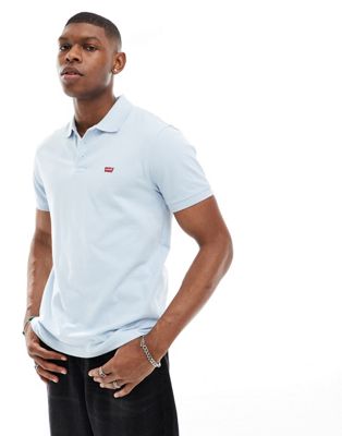 Levi's polo shirt with small logo in light blue