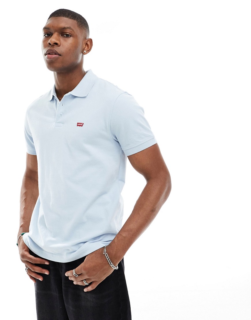 Levi’s polo shirt with small logo in light blue