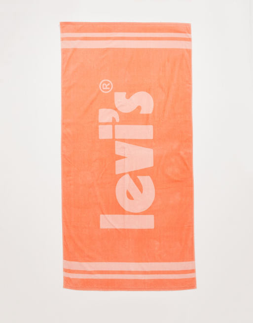 Levi's – Pomarańczowy ręcznik z materiału frotté