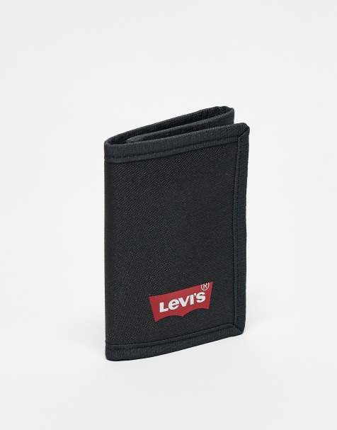 Levi's - Portemonnee met rood vleermuislogo in zwart - view 1