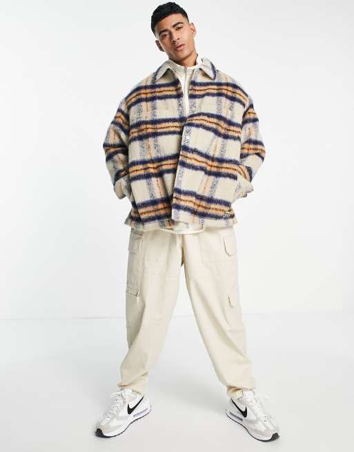Levi's - Portola Chore - Geruit overshirt in wit