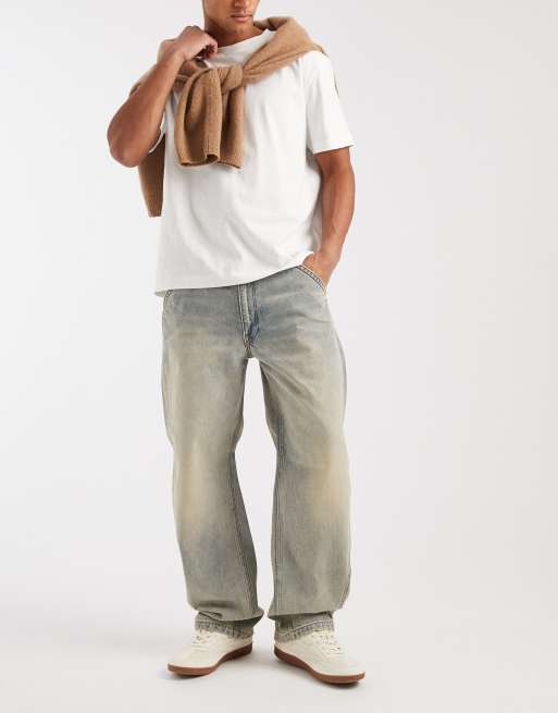 Levi's - Posede barrel-jeans i lys vintage-vask , 1 af 5