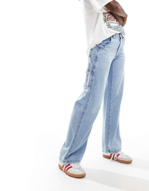 Levi's - Posede tømrerjeans i lyseblå