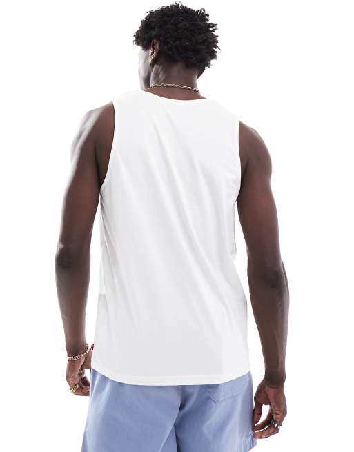 Levi's postcard surf logo print relaxed fit vest in white, 2 of 4