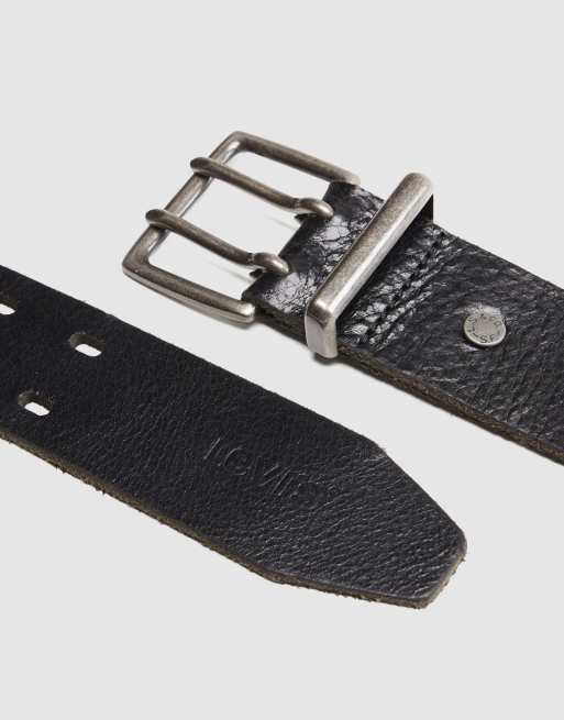 Levi's - Potrero - Cinturón negro con hebilla de dos puntas, 2 de 5
