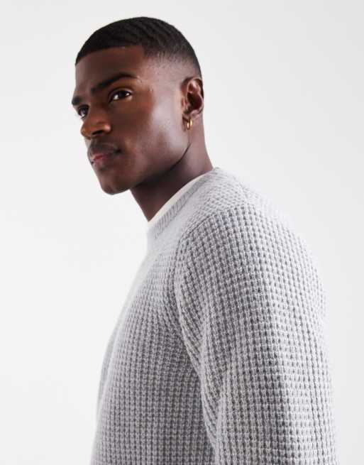Levi's - Presidio - Gebreide trui met textuur in gemêleerd grijs, 4 van 5