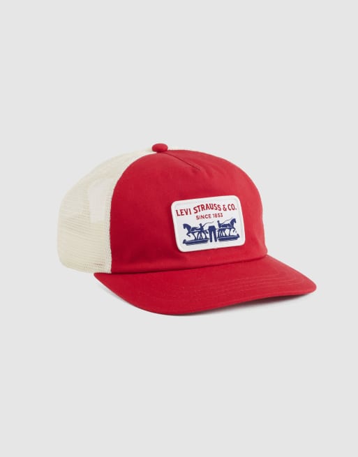 Levi's Presidio trucker cap in red, 3 of 4