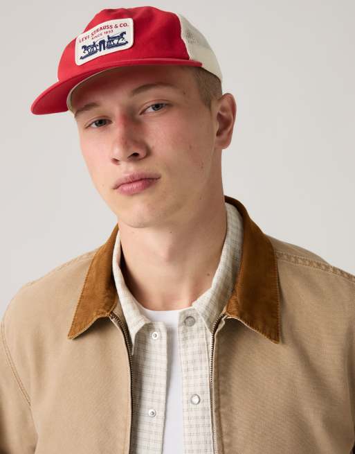 Levi's Presidio trucker cap in red, 4 of 4