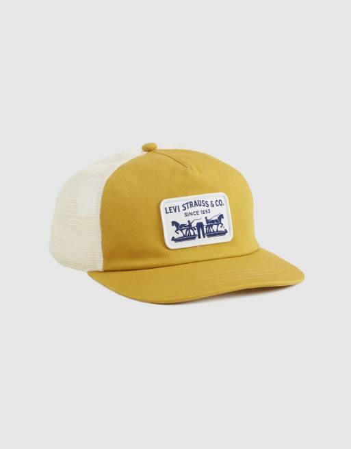 Levi's Presidio trucker cap in yellow, 3 of 4
