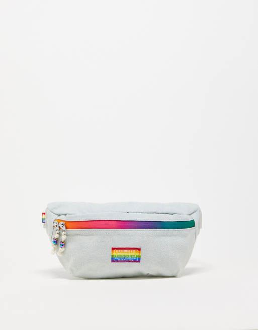 Levi's Pride bumbag in denim with multi logo