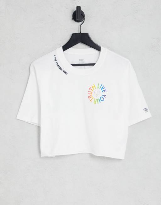 Levi's - Pride - Cropped T-shirt in wit