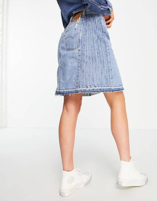 Levi's Pride denim skirt in mid wash | ASOS