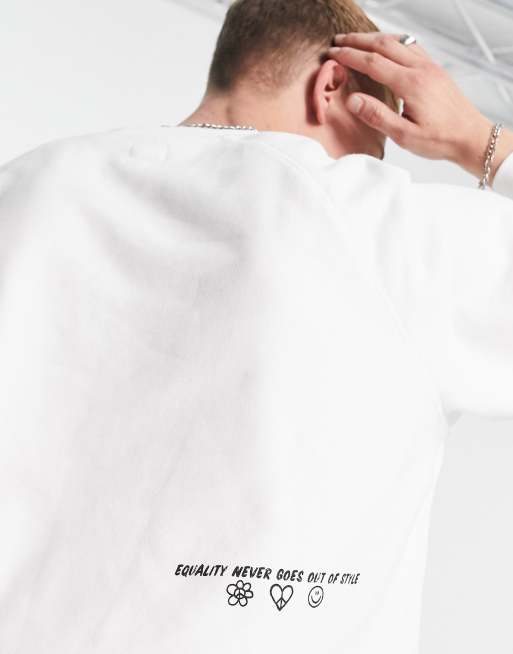 Levi's pride sweatshirt in white with small logo | ASOS