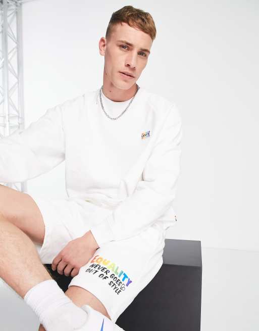 Levi's Pride – Vit sweatshirt med liten logga