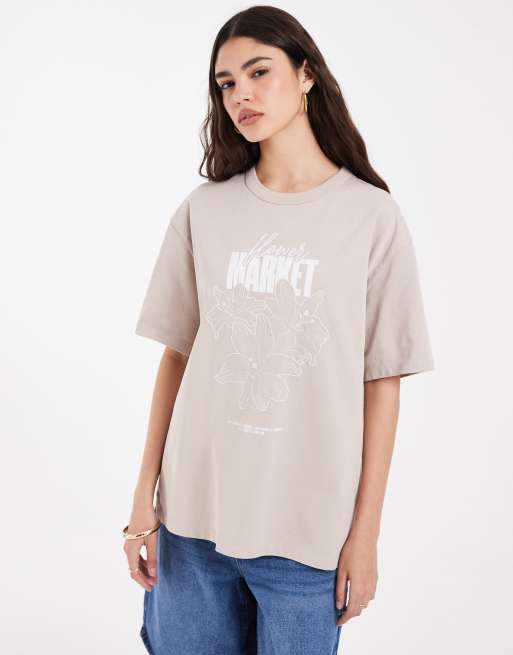 Levi's printed t-shirt in beige, 3 of 4