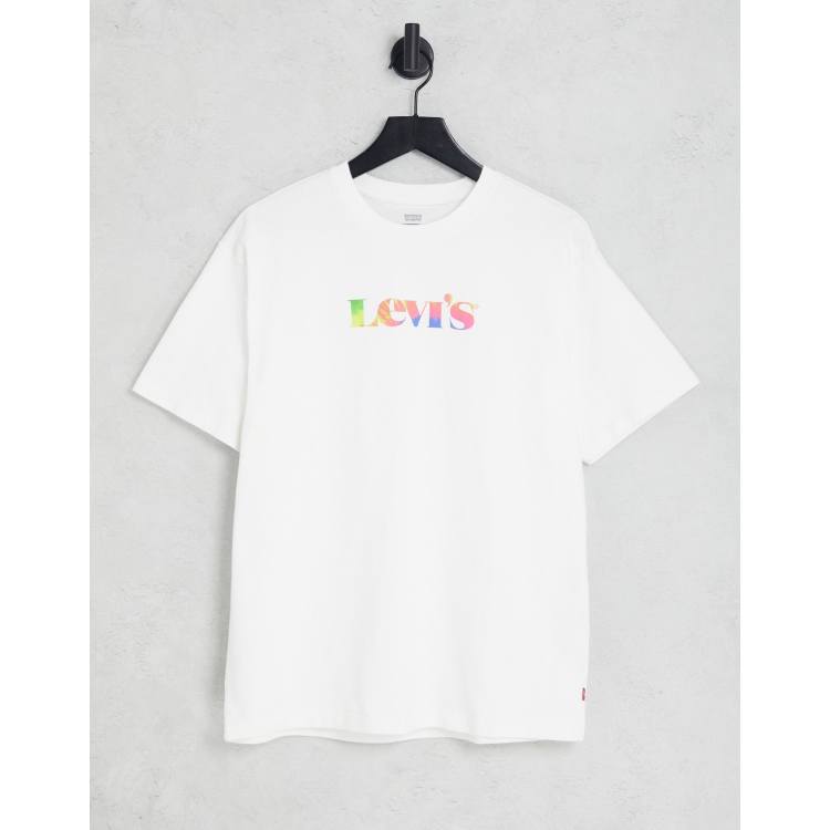 Levis printed white clearance t shirt