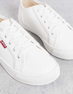 levis flatform trainers white