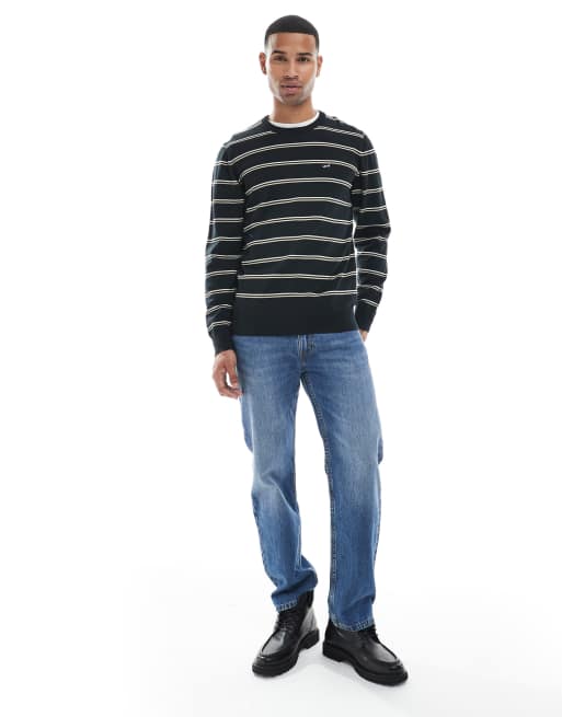Levi's - Pull en maille légère à rayures et logo - Noir, 2 de 5