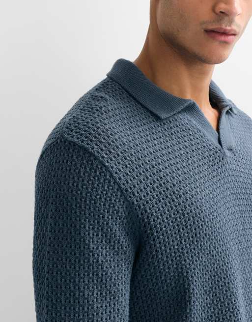 Levi's pull polo col V Dillon bleu, 3 de 9