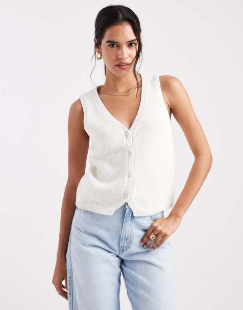 Levi's - Råhvid vest i bouclé - view 1