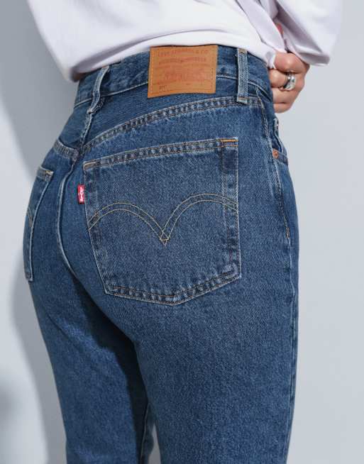 Levi's raka jeans i mellanljus tvätt, 5 av 5