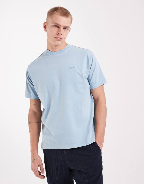 Levi's – Red Tab – Blå, tvättad och plaggfärgad t-shirt i vintagestil - view 1