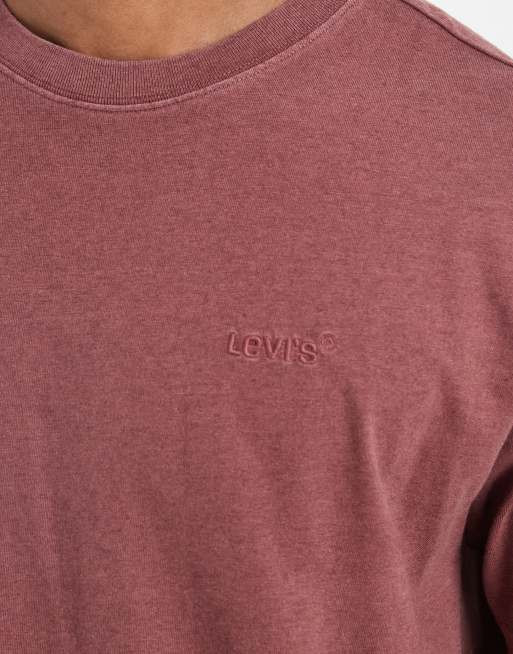 Levi's red tab garment dye vintage t-shirt in washed red, 5 of 5