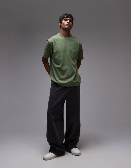 Levi's Red Tab vintage relaxed fit logo garment dye t-shirt in mid green