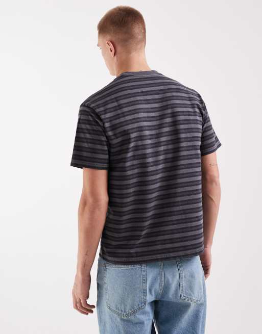 Levi's red tab vintage t-shirt in black stripe, 5 of 5