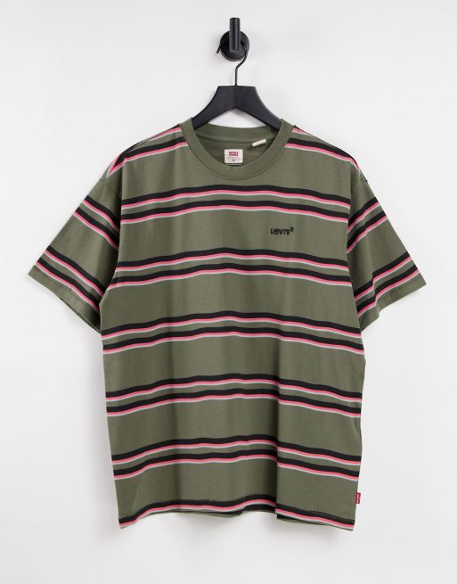 Balance Collection Stripes Black Short Sleeve T-Shirt Size M - 68