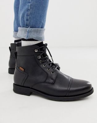 Levi's Reddinger leather boot in black 