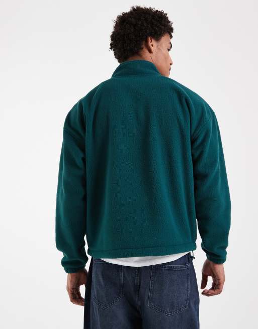 Levi's redwood 1/4 sweatshirt in green, 2 of 5