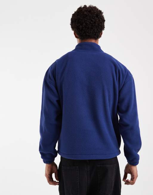 Levi's redwood 1/4 sweatshirt in navy, 4 of 5