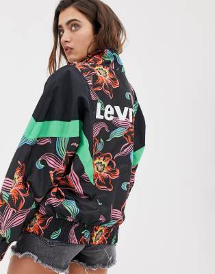 Reese windbreaker in tropical print | ASOS