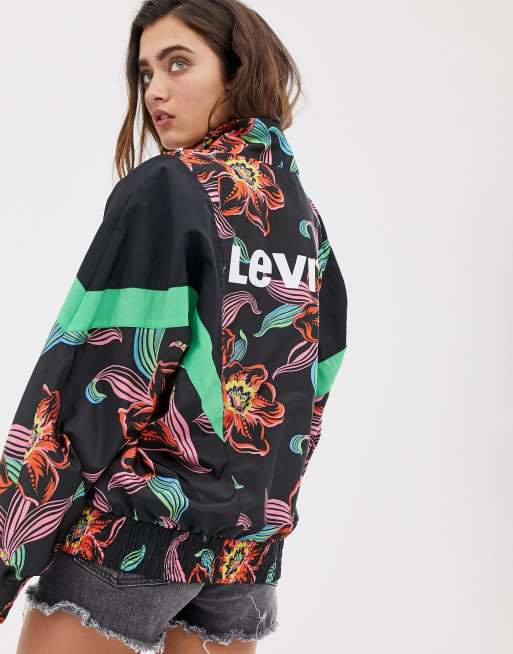 Levi s Reese windbreaker in tropical print