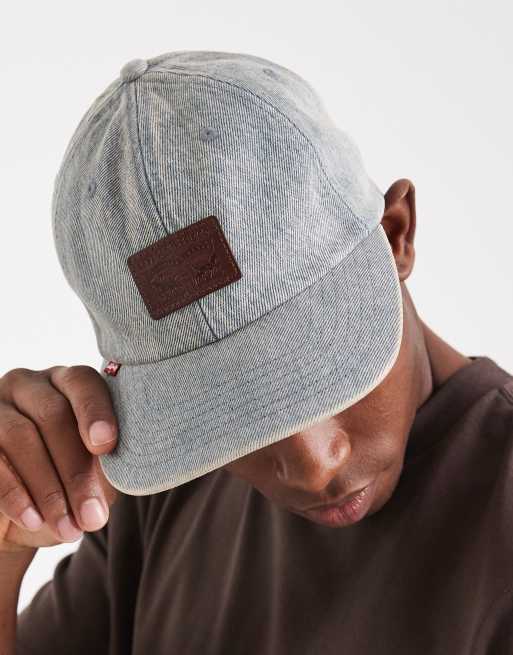 Levi's relaxed dad heritage cap in washed denim