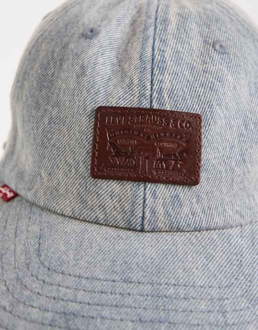 Levi's relaxed dad heritage cap in washed denim, 3 of 3