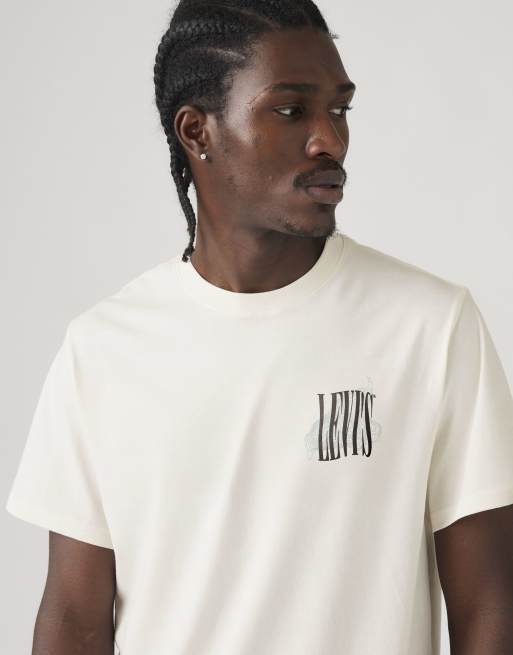 Levi's Relaxed fit graphic t-shirt in white, 3 of 4