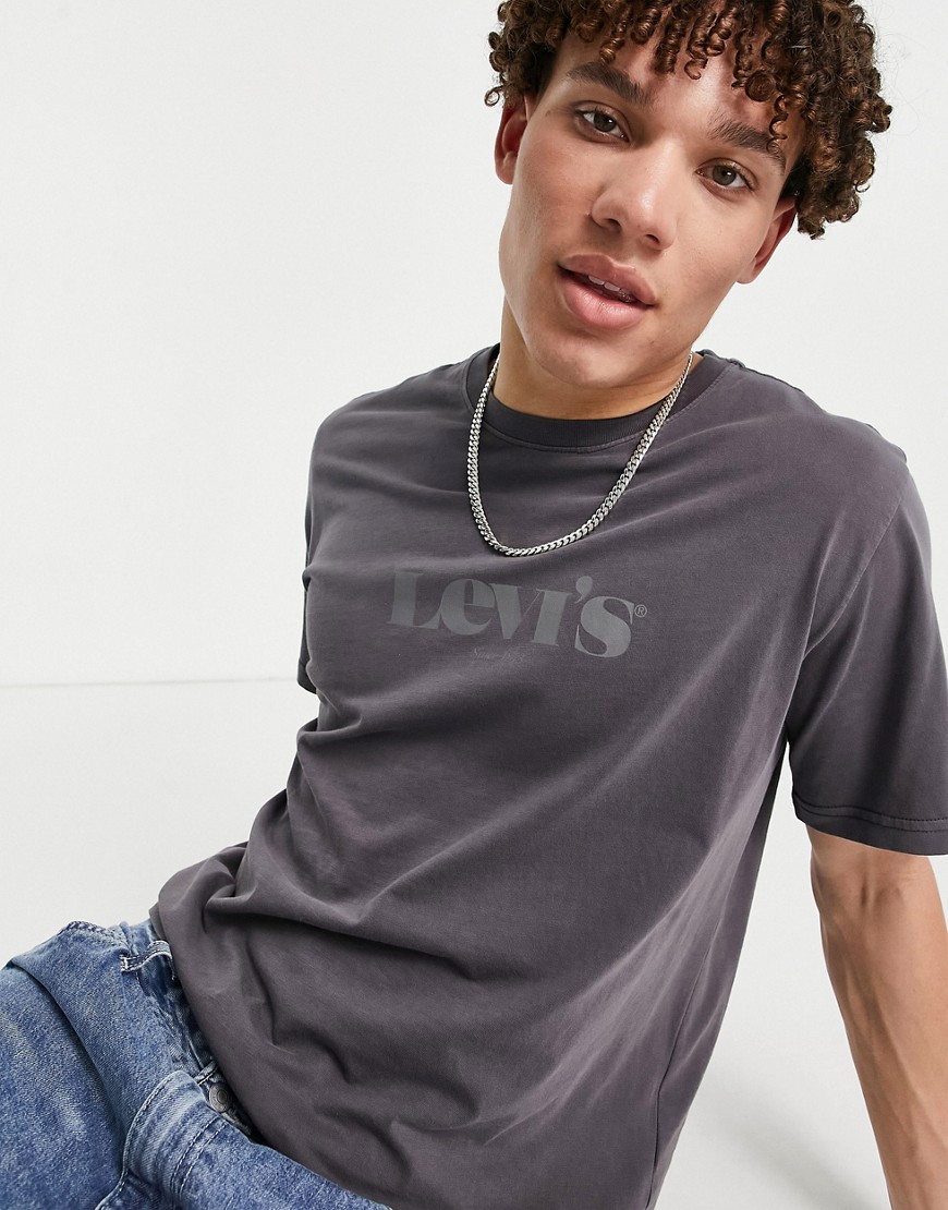 Levi's relaxed fit modern vintage logo t-shirt in pearl black