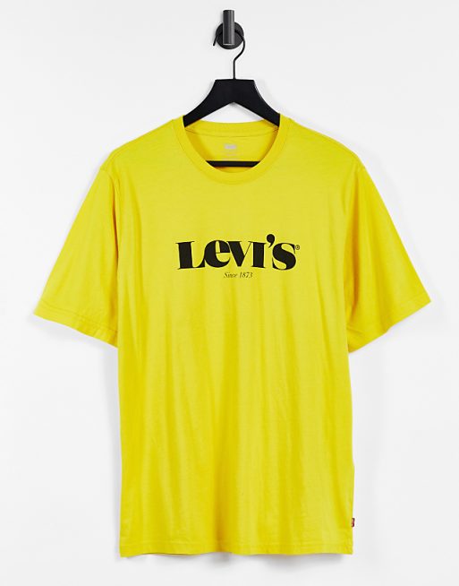 Levi's relaxed fit modern vintage logo T-shirt in super lemon yellow | ASOS