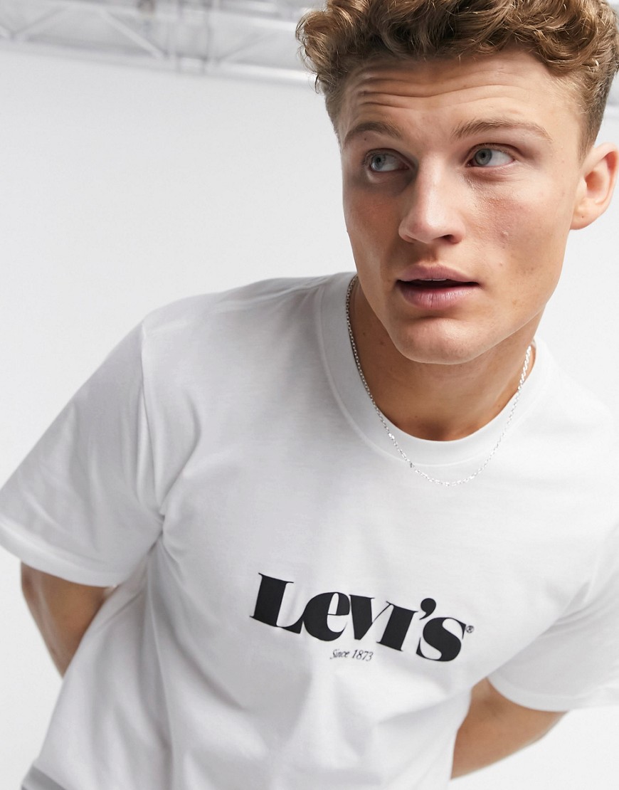 LEVI'S RELAXED FIT MODERN VINTAGE LOGO T-SHIRT IN WHITE,16143-0083