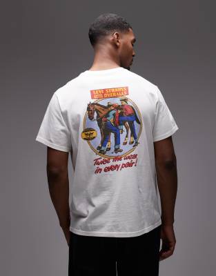 Levi's Herren Weiß – Relaxed-Fit-T-Shirt In Ecru Mit Western-Grafikmotiv Am Rücken - Bild 3